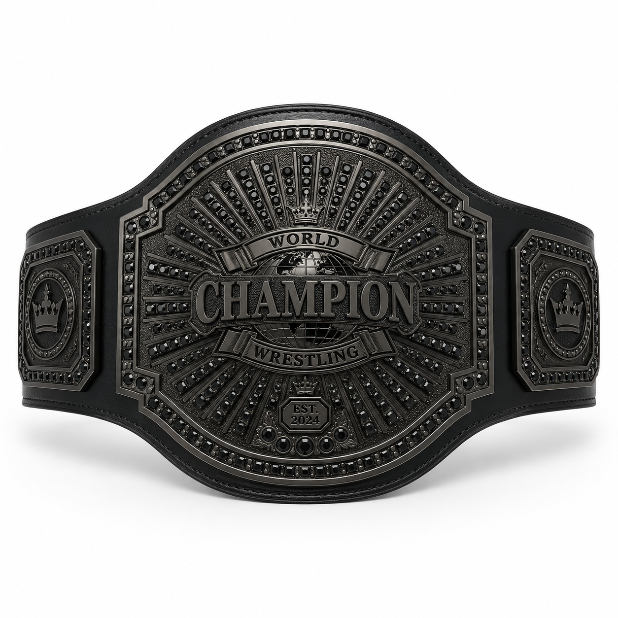 Black Diamond Custom Championship Belt | Luxury Personalized Wrestling Title Belt | Levix