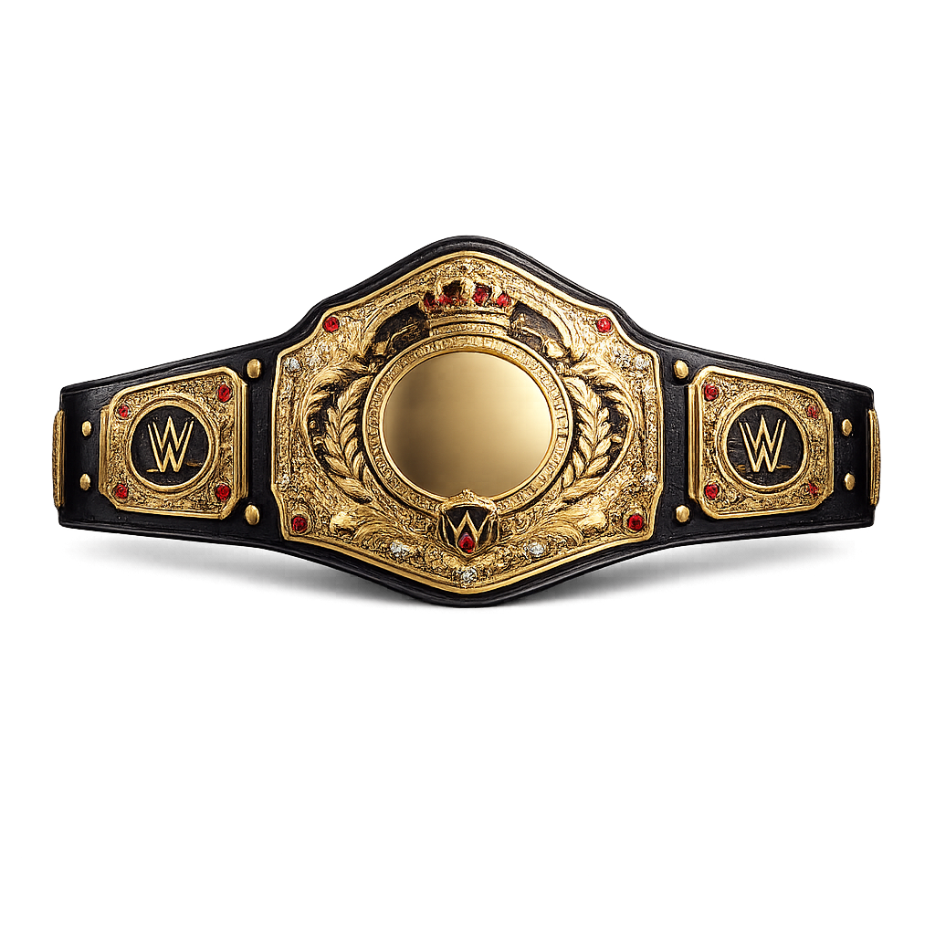 Custom Classic Gold Championship Belt | Personalized Wrestling & Award Title Belt | Levix