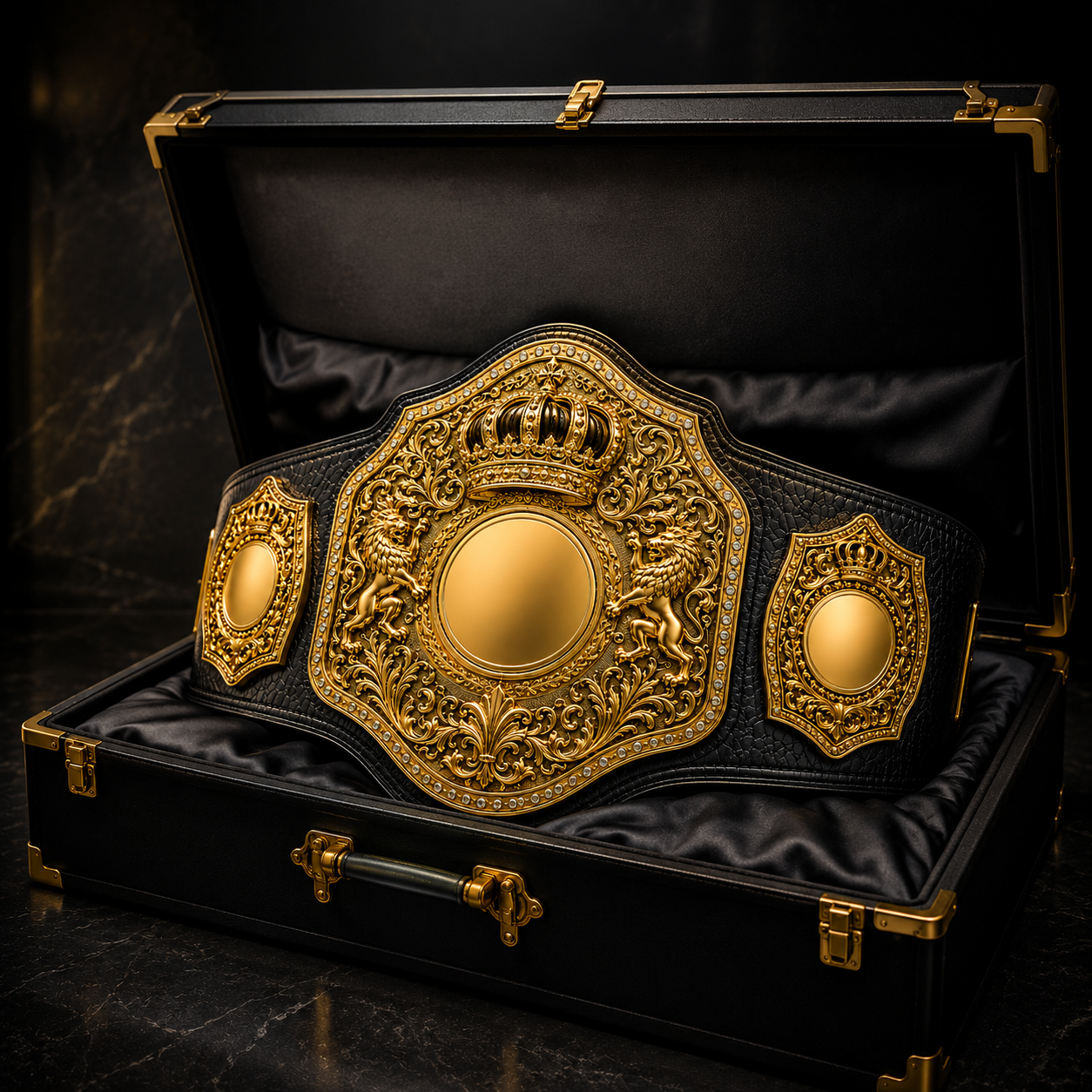 Royal Crown Custom Championship Belt | Personalized Luxury Wrestling Title Belt | Levix