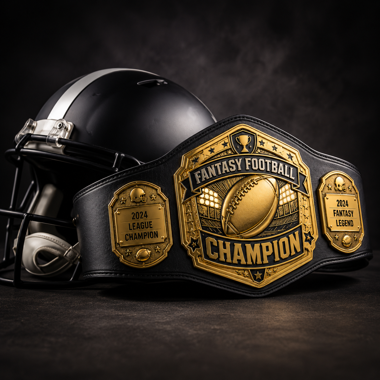 Fantasy League Custom Championship Belt | Personalized Trophy Wrestling Belt | Levix