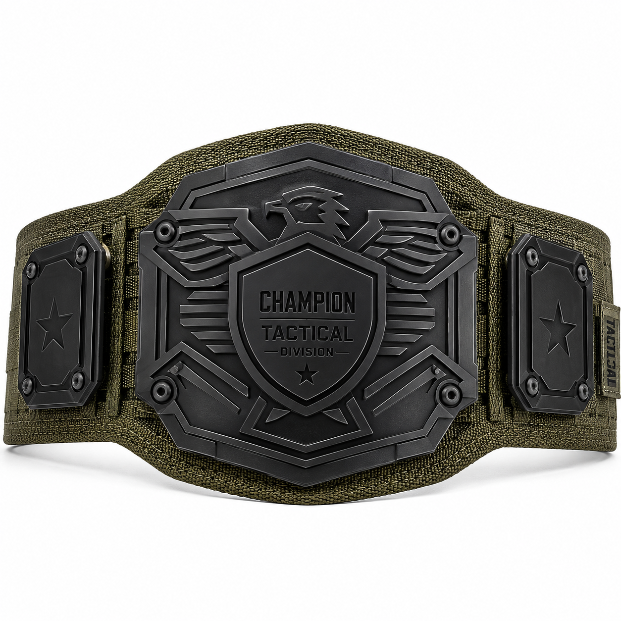Military Tactical Custom Championship Belt | Matte Black Personalized Award Belt | Levix