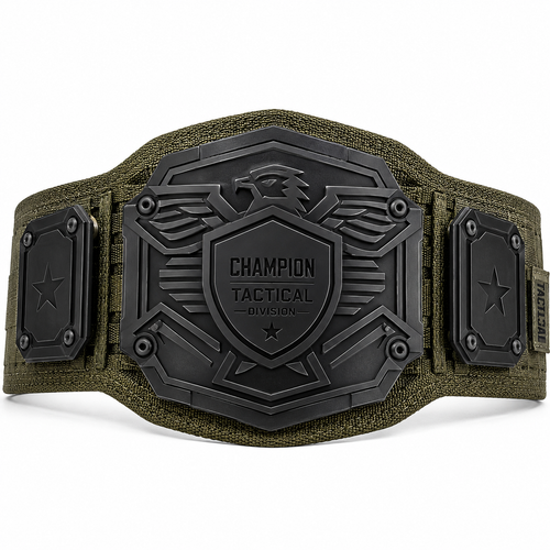 military khaki army championship belt