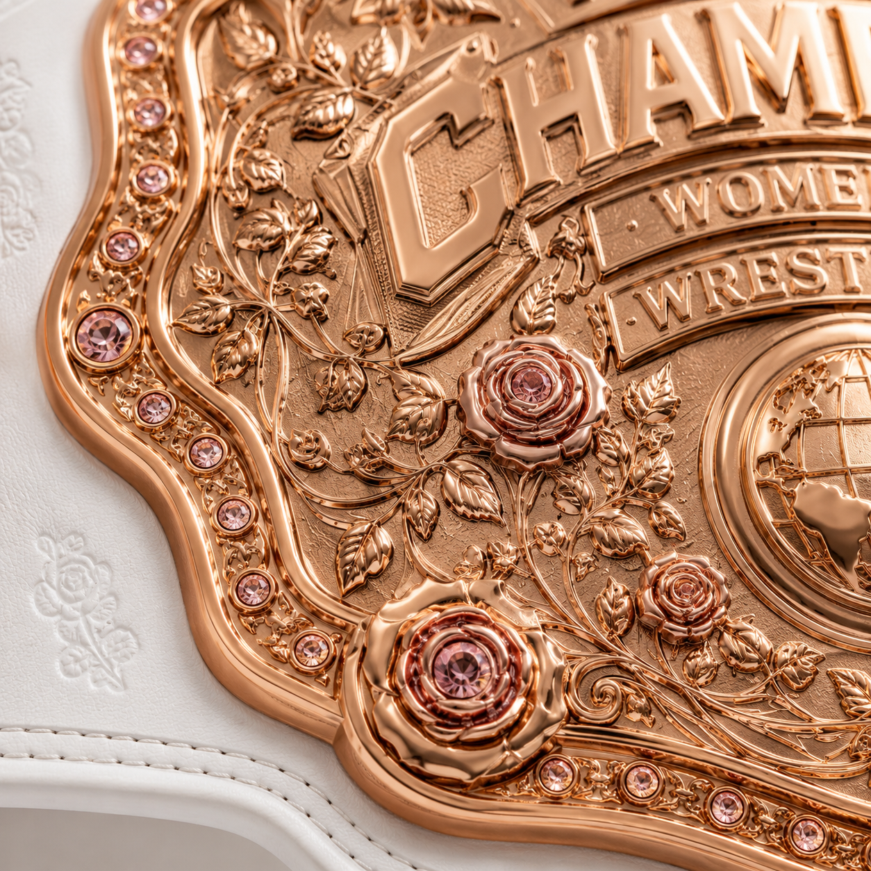 Rose Gold Custom Championship Belt | Personalized Luxury Award & Wrestling Belt | Levix