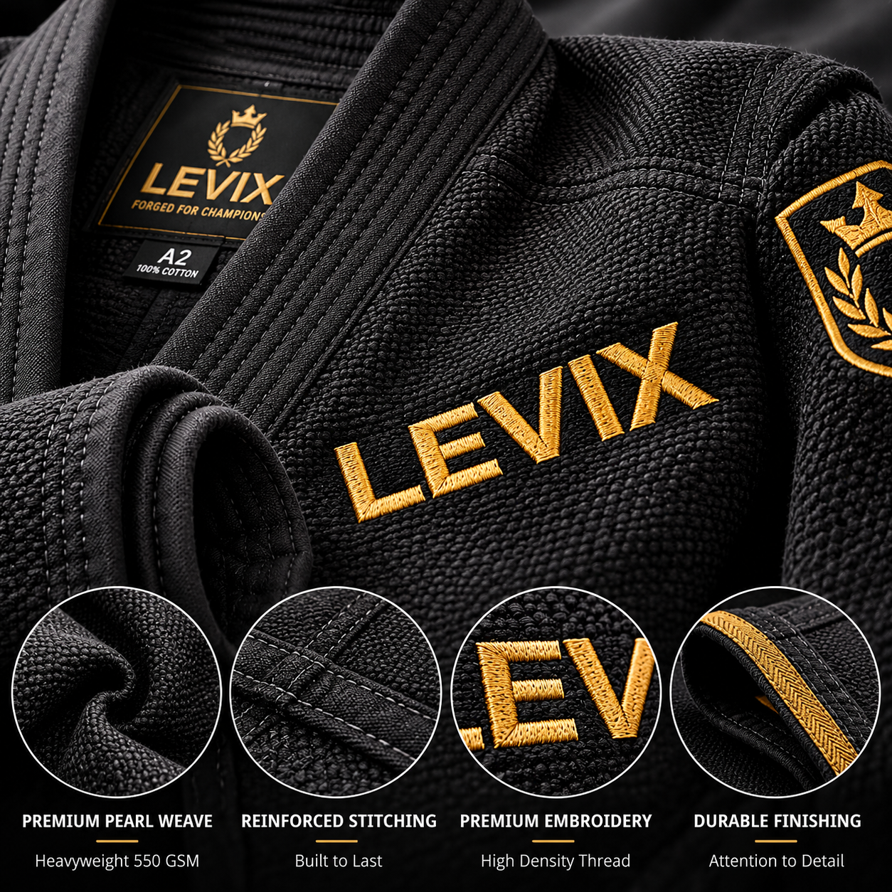 BJJ Gi UK | Premium Brazilian Jiu-Jitsu Uniform | LEVIX