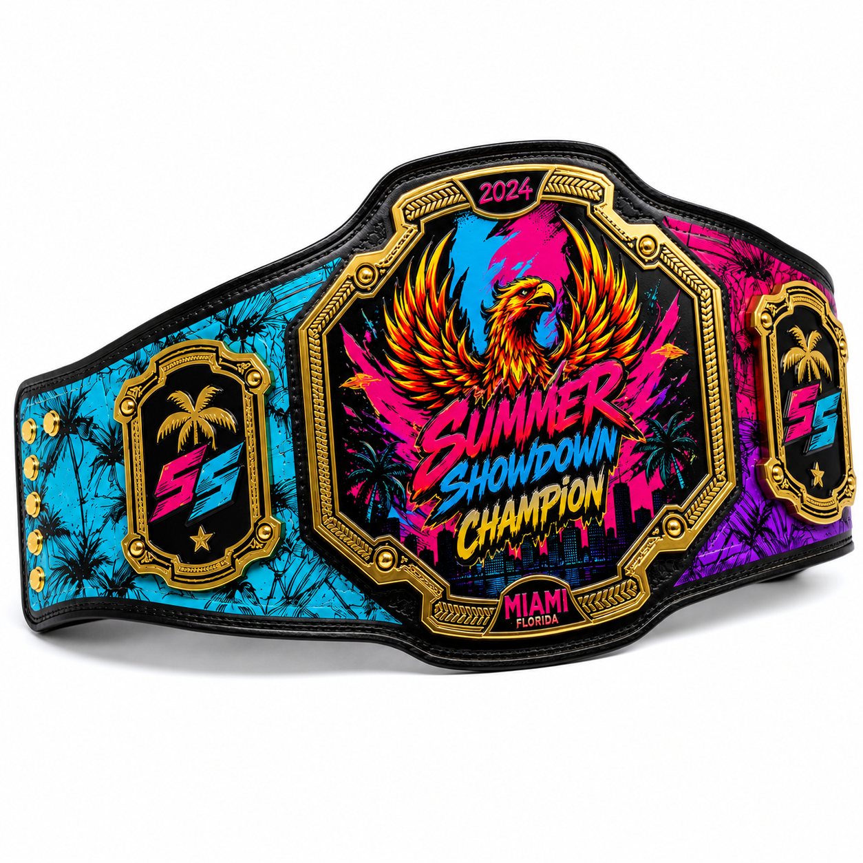 Graphic Custom Championship Belt | Personalized Printed Wrestling Award Belt | Levix