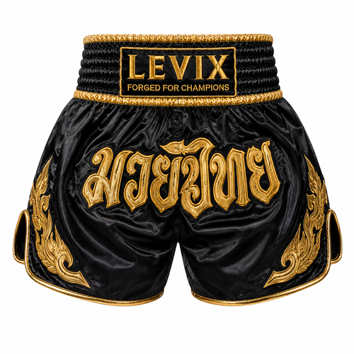 Custom Retro Muay Thai Shorts | Vintage Thai Boxing Fight Shorts | Levix