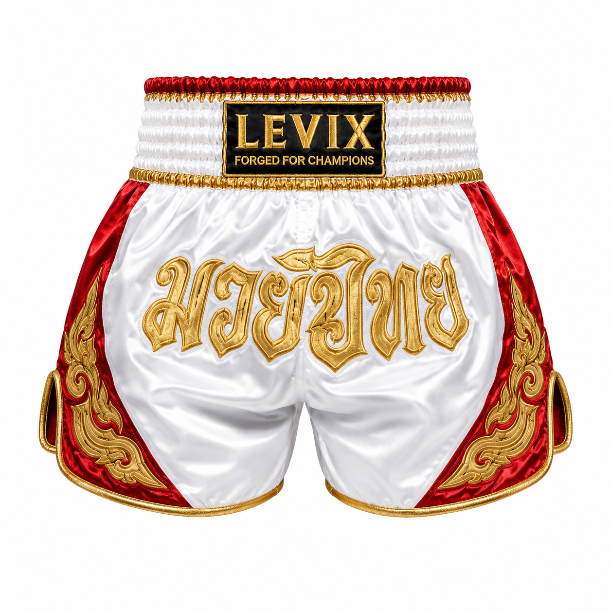 Custom Retro Muay Thai Shorts | Vintage Thai Boxing Fight Shorts | Levix