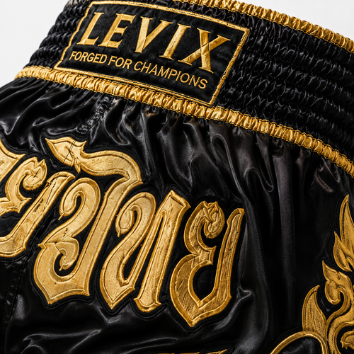 Custom Retro Muay Thai Shorts | Vintage Thai Boxing Fight Shorts | Levix
